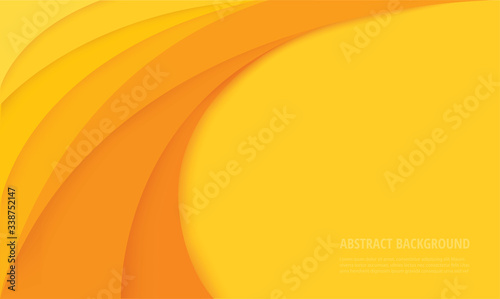yellow curve background vector illustration EPS10