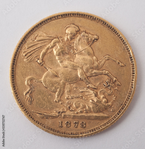A Queen Victoria English Gold Sovereign dated 1878