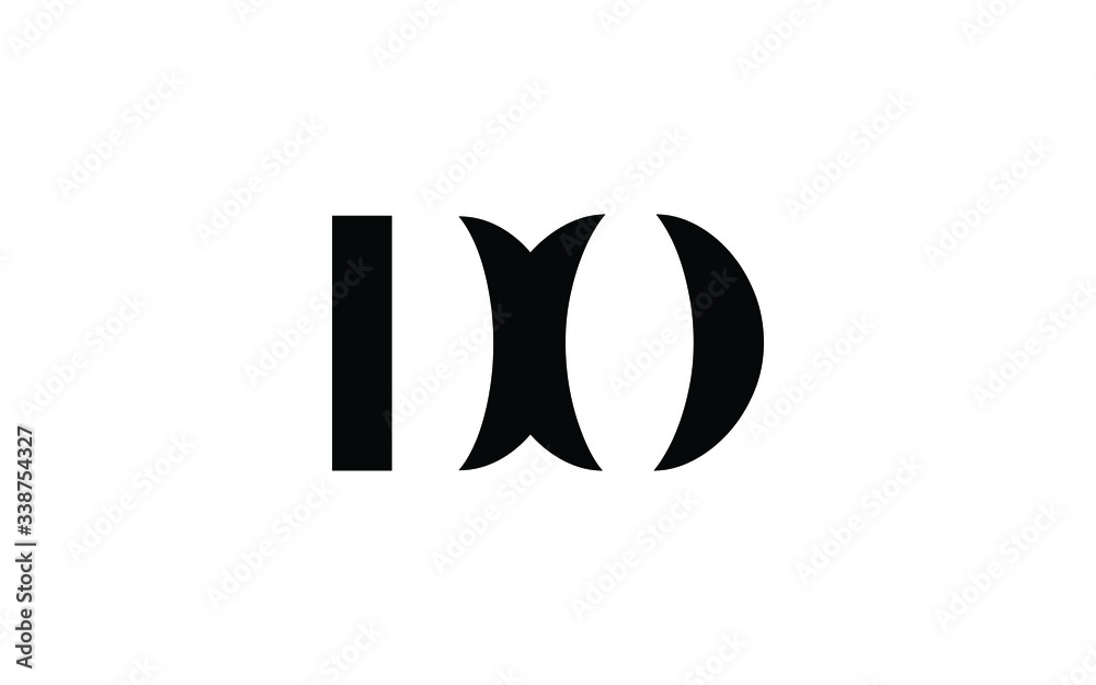 DO or OD and D or O Uppercase Letter Initial Logo Design, Vector Template DO or OD and D or O Uppercase Letter Initial Logo Design, Vector Template
