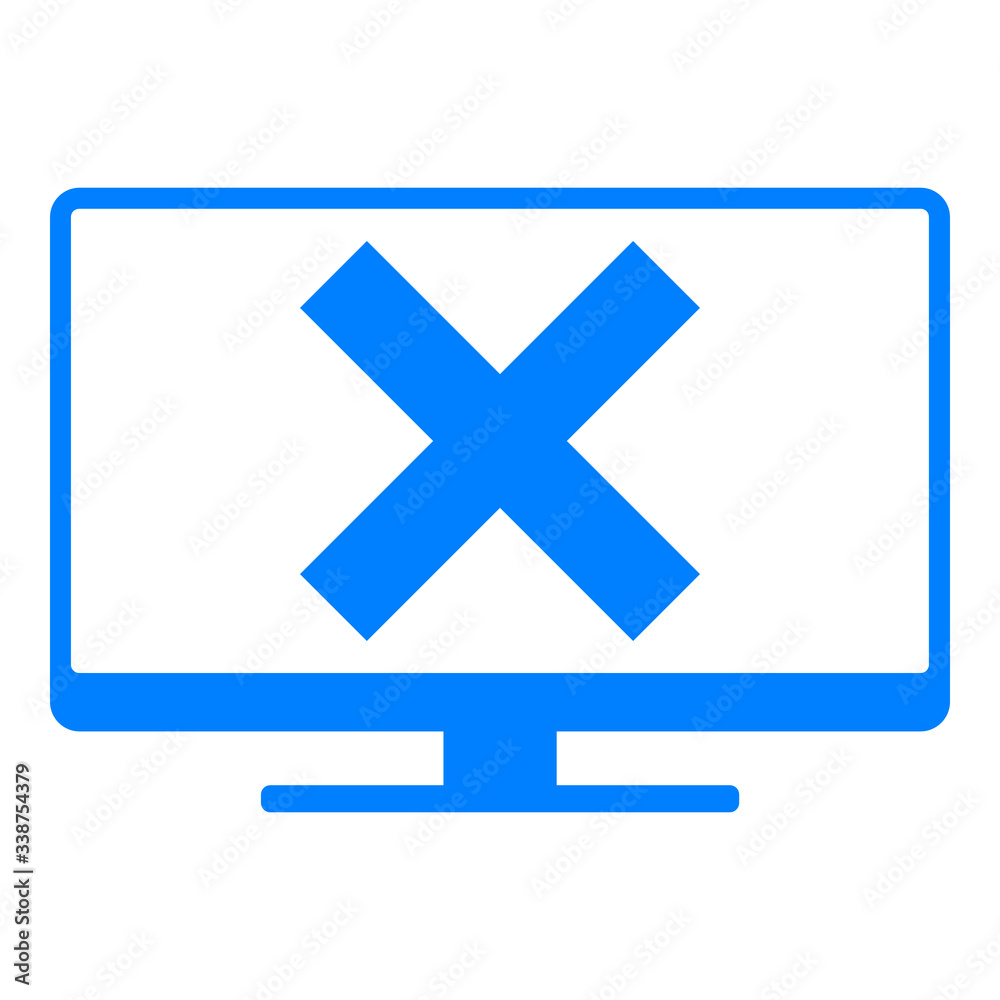 Fototapeta premium Kreuzung und Monitor