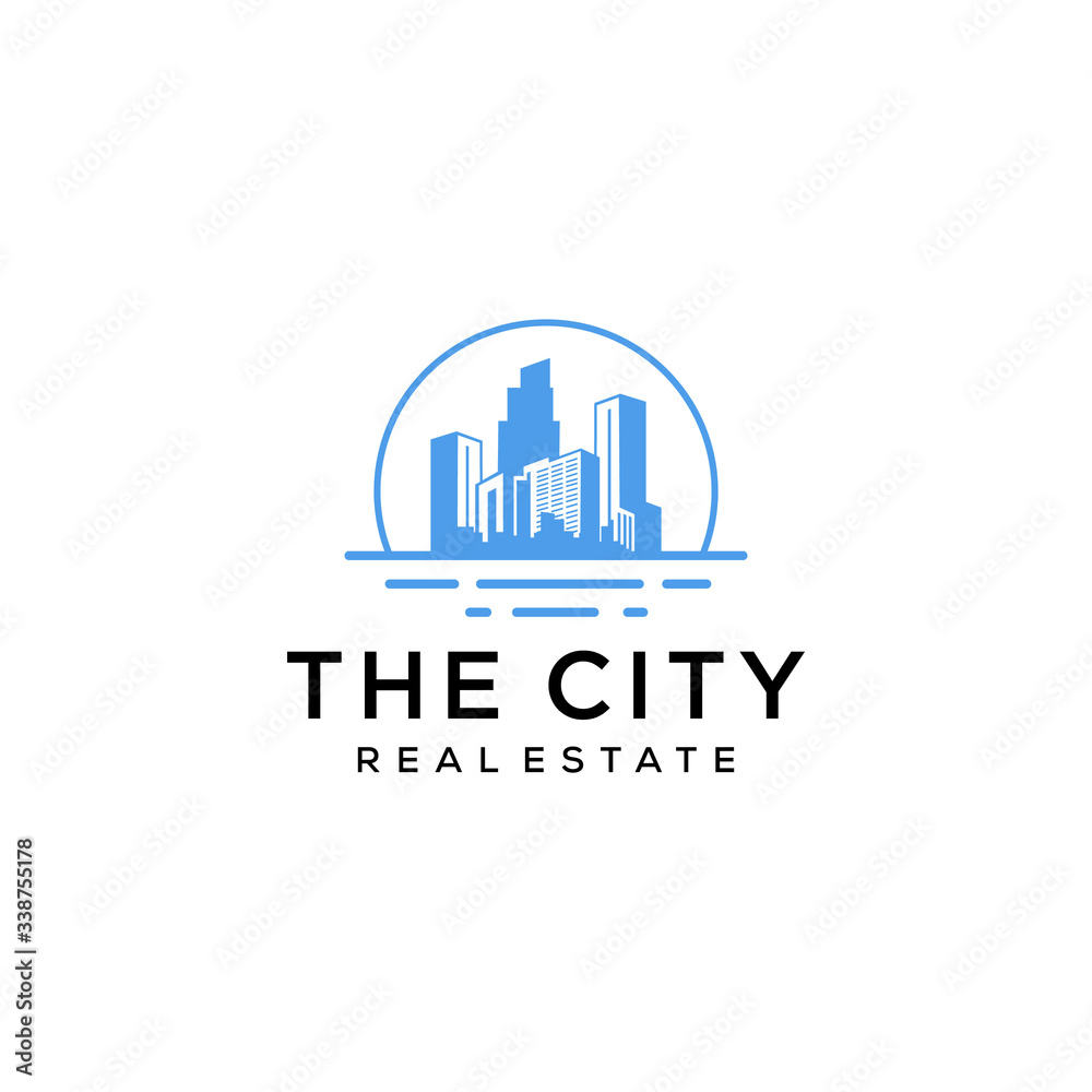 Creative Modern city Real Estate , Property and Construction Logo 