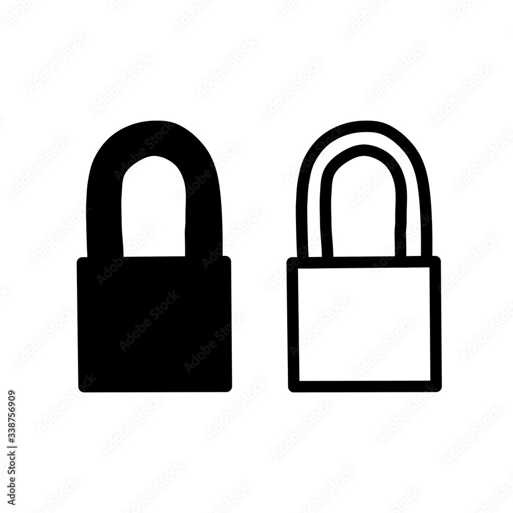 Security and safe padlock icon. encryption design concept. Privacy symbol. Vector illustration. Security and safe padlock icon. encryption design concept. Privacy symbol. Vector illustration.
