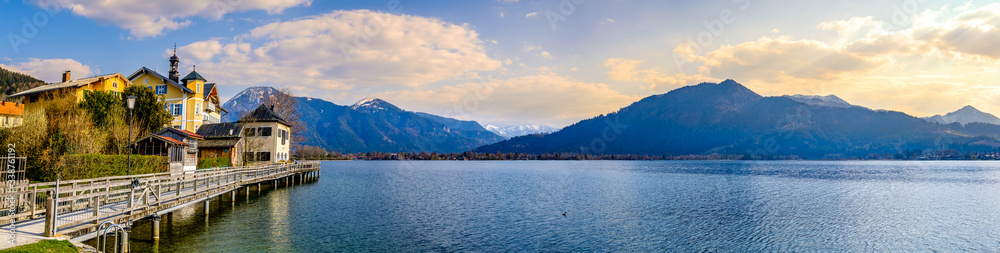 Fototapeta premium lake tegernsee in bavaria