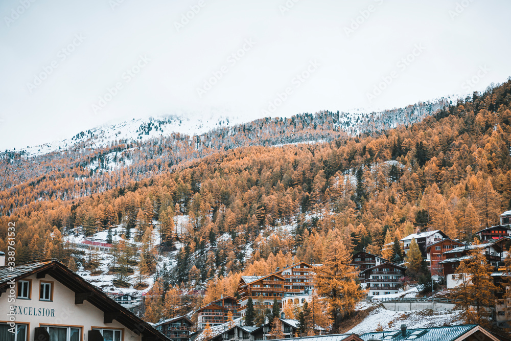 Beautiful Switzerland Landscape in Autumn