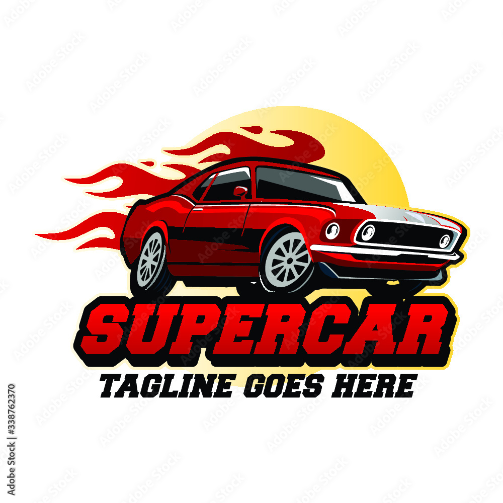 super car, logo design inspiration Stock Vector Adobe Stock