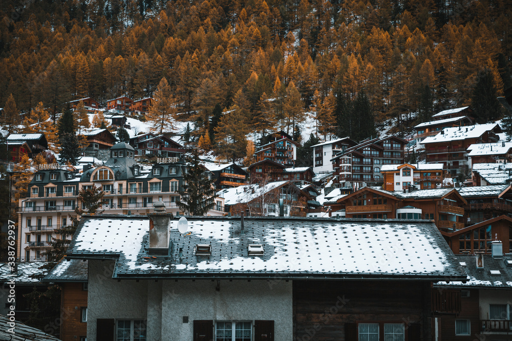 Beautiful Switzerland Landscape in Autumn