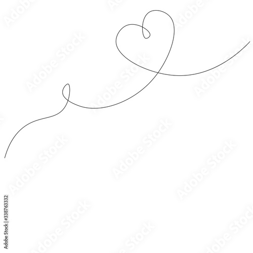 Heart love valentine day background, vector illustration