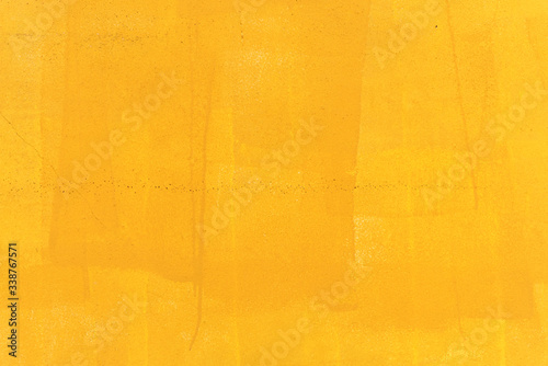Yellow painted wall background photo
