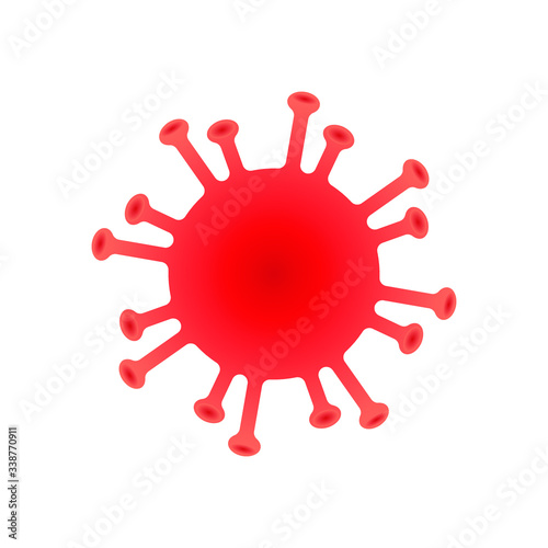 Coronavirus icon. Corona virus disease symbol. Influenza epidemic logo. Sars Covid-19 sign. Isolated on white background. Vector illustration image.