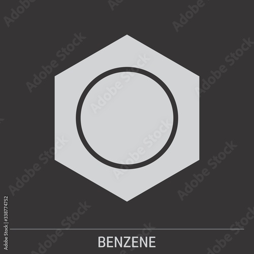 Benzene icon illustration photo