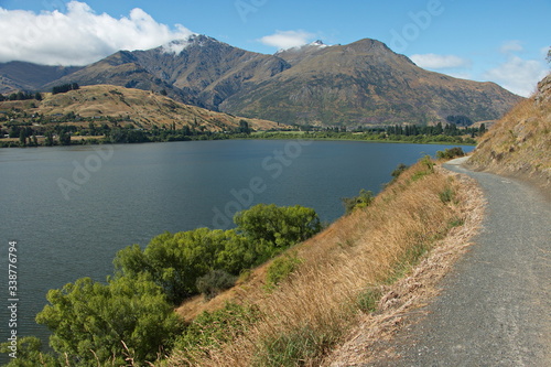 Lake Hayes near Arrowtown in Otago on South Island of New Zealand 