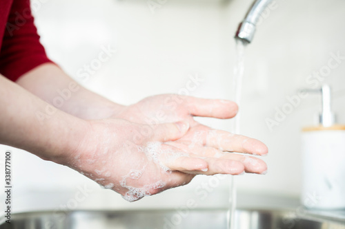 Washing hands