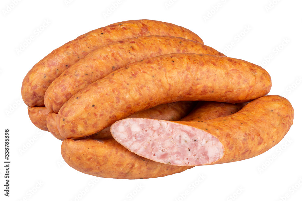 sausage isolated on white background sausage isolated on white background