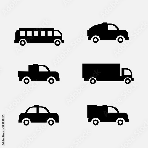 simple car icon vector eps