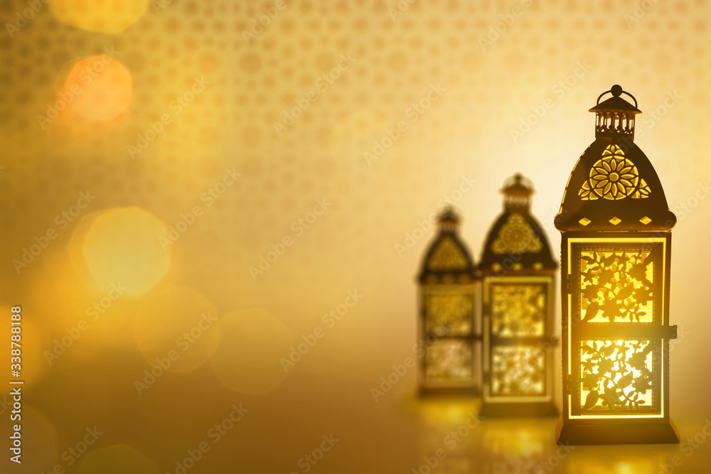 Obraz premium Arabic lantern, Ramadan kareem background
