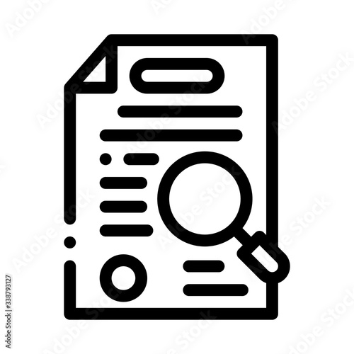 case study icon vector. case study sign. isolated contour symbol illustration