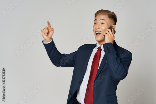 businessman talking on the phone