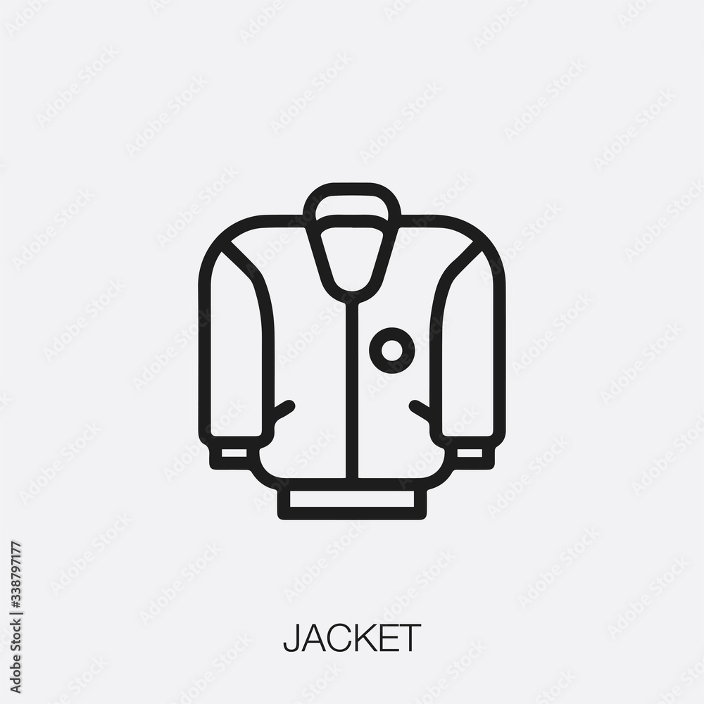 jacket icon vector sign symbol jacket icon vector sign symbol