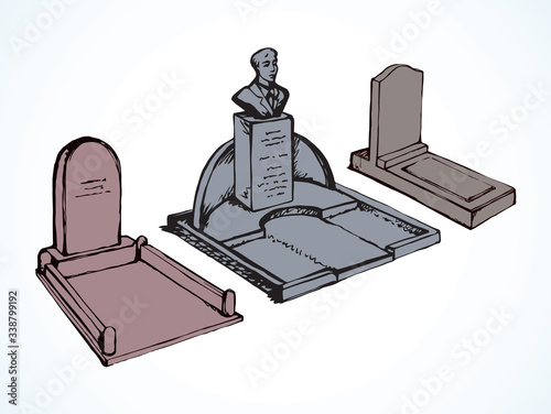 Tomb. Vector drawing