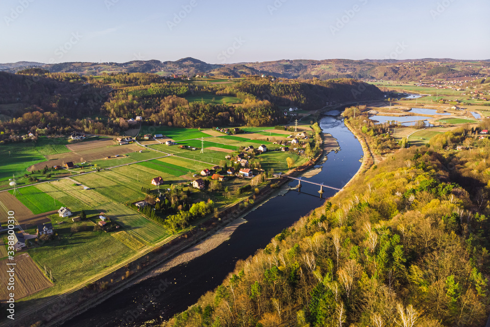 rożnów, jezioro, dunajec rożnów, jezioro, dunajec