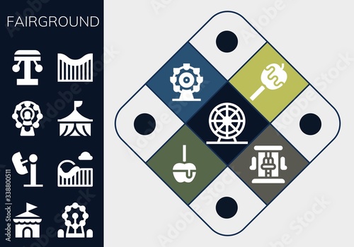 fairground icon set