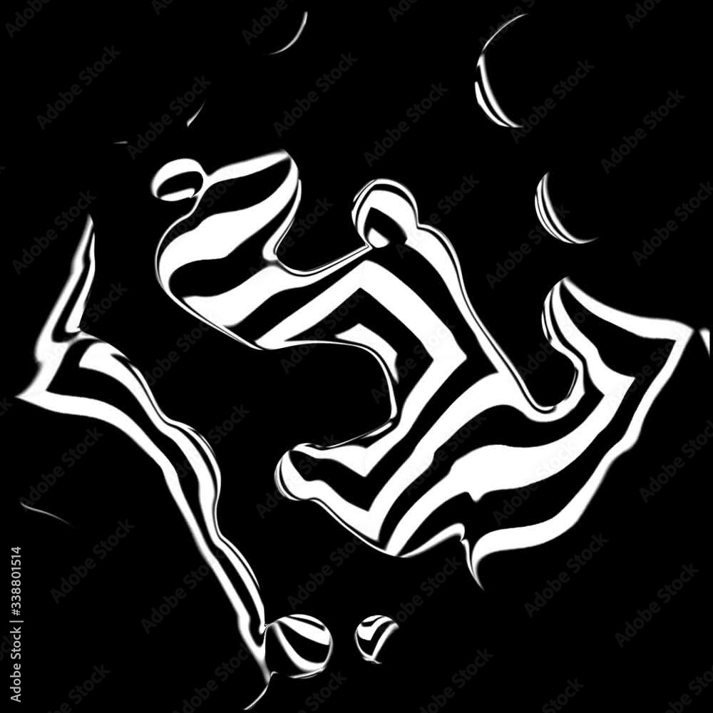 motion graphics square distorted video loop
