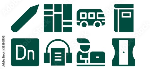 school icon set