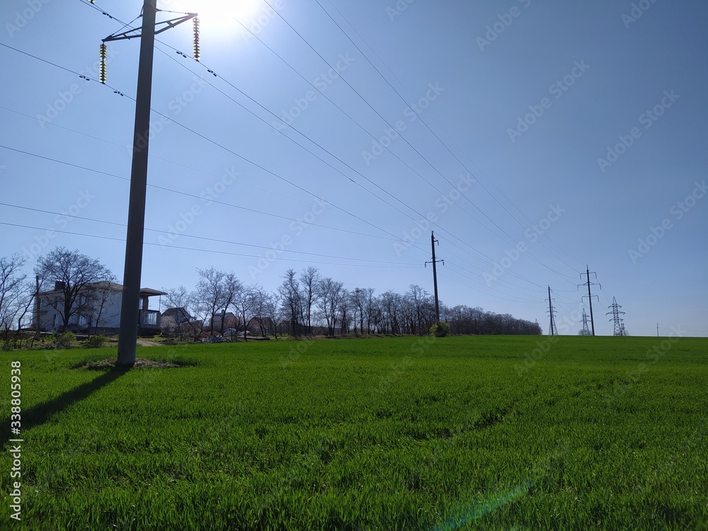 High voltage power lines