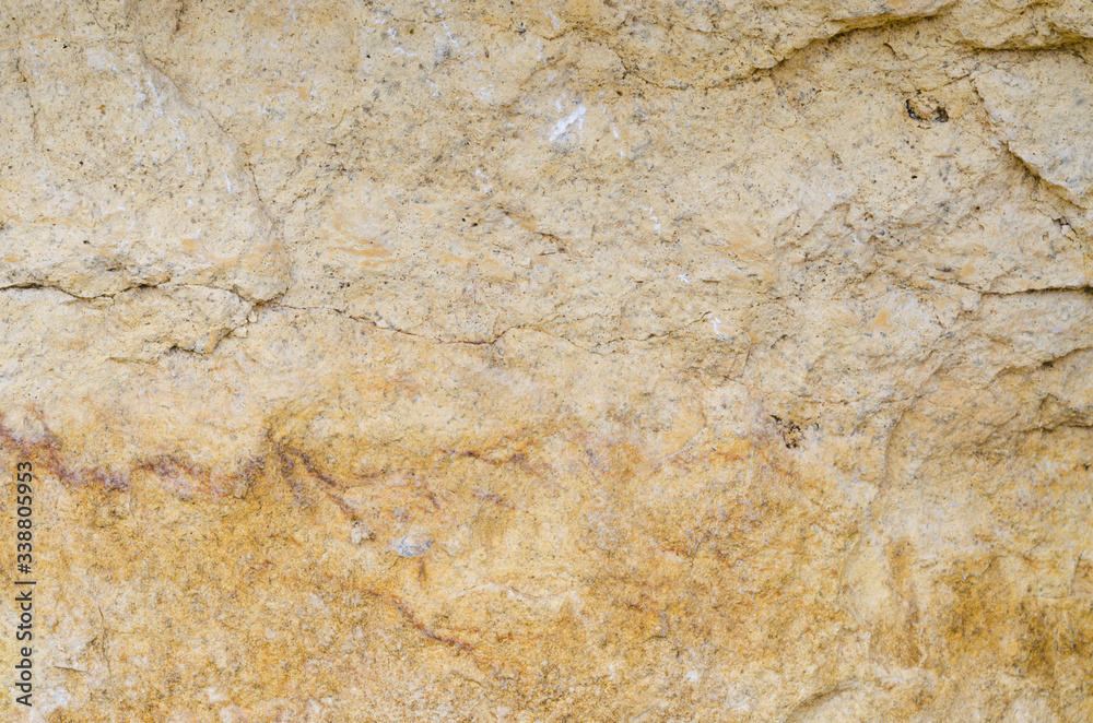 The texture of the stone, beige limestone