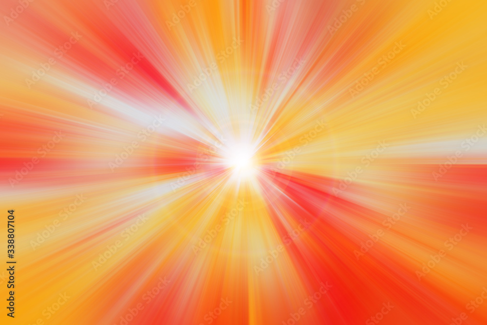 Obraz premium Dynamic lines of light. Light from central point. Bright flash of light. Dynamic movement in space.