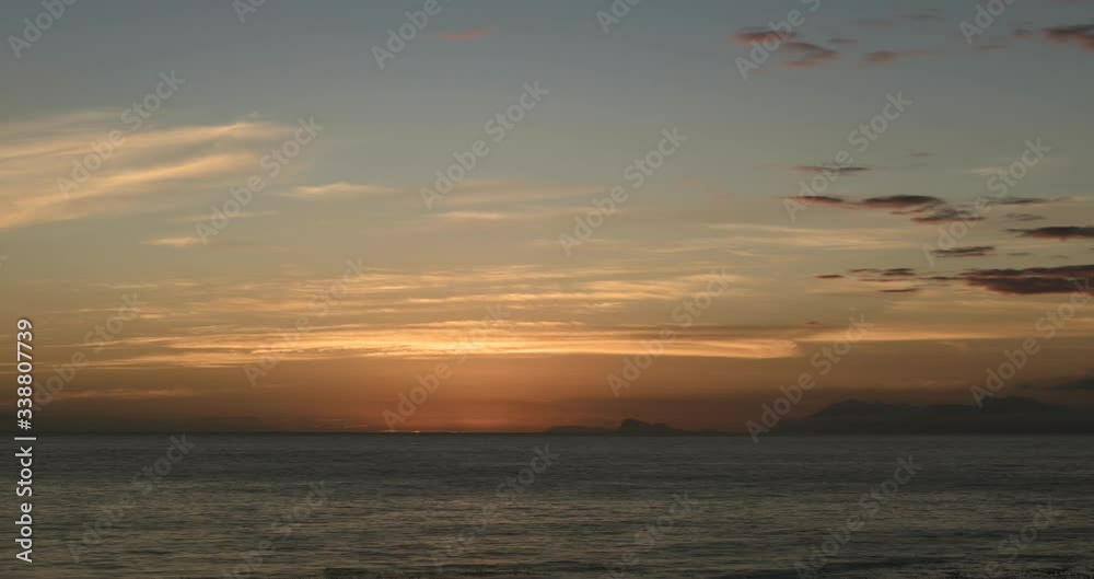 Timelapse of the sunset at the ocean Timelapse of the sunset at the ocean