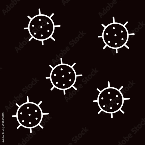 illustration of a bacterial virus