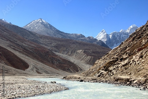 Crystal River in Pang Valley, Ladakh, India (ID: 338808331)