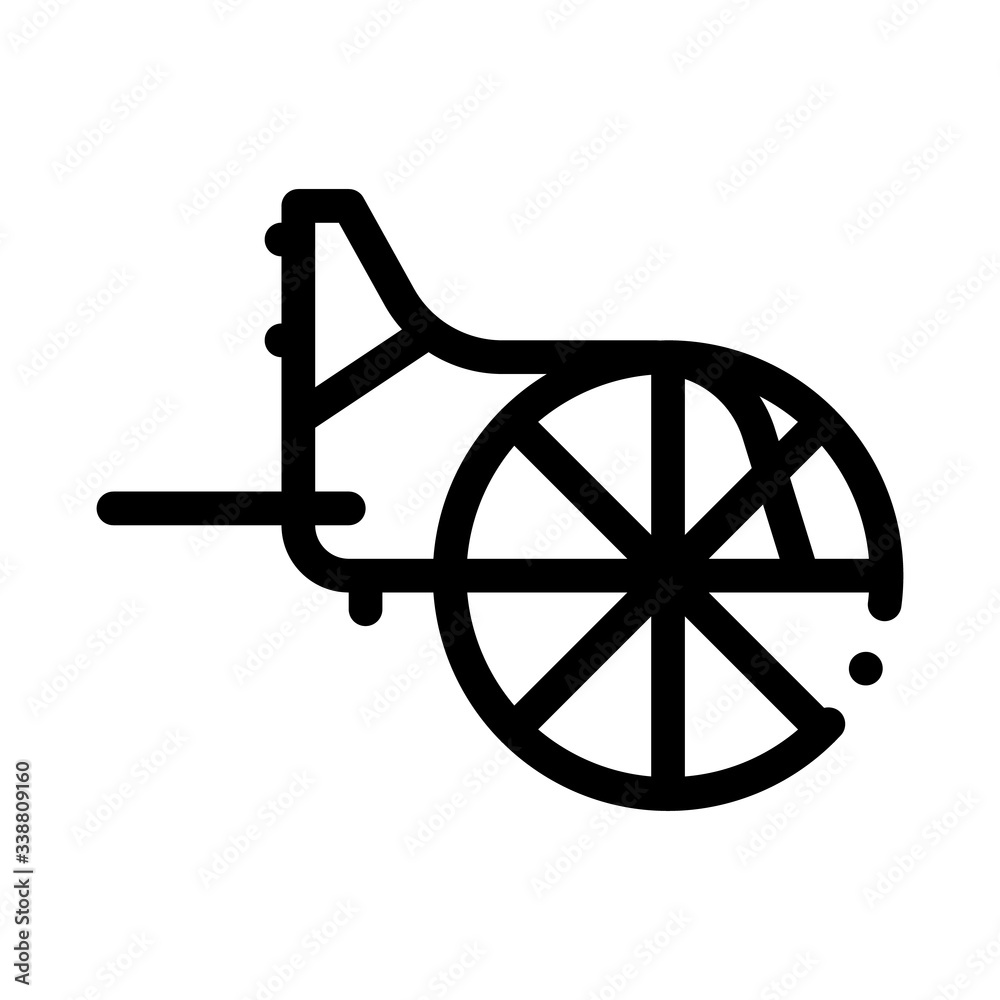 wooden greek wheel icon vector. wooden greek wheel sign. isolated contour symbol illustration wooden greek wheel icon vector. wooden greek wheel sign. isolated contour symbol illustration