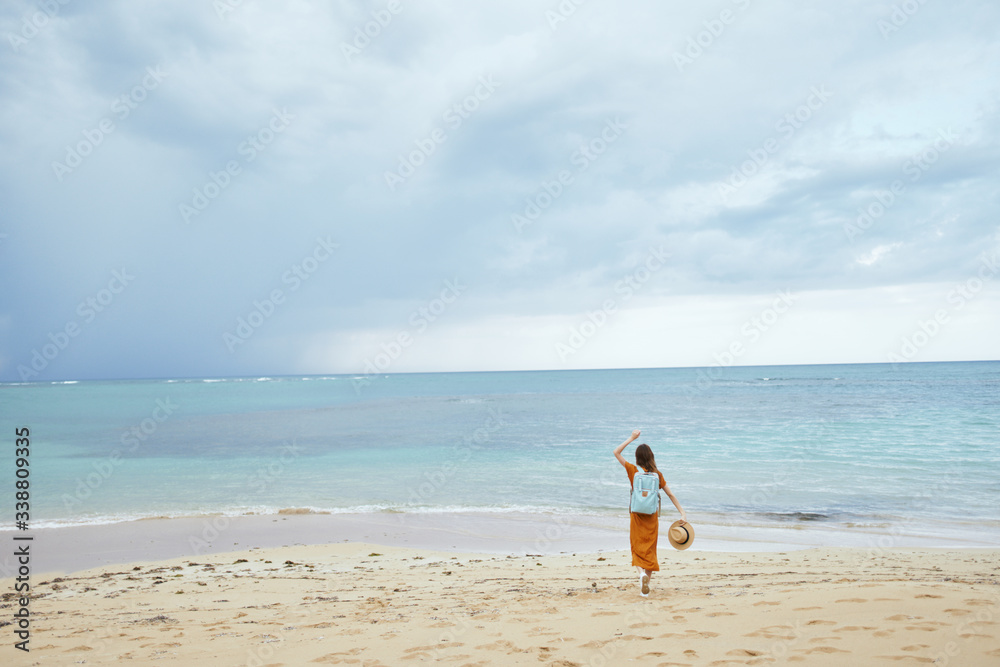 woman on the beach