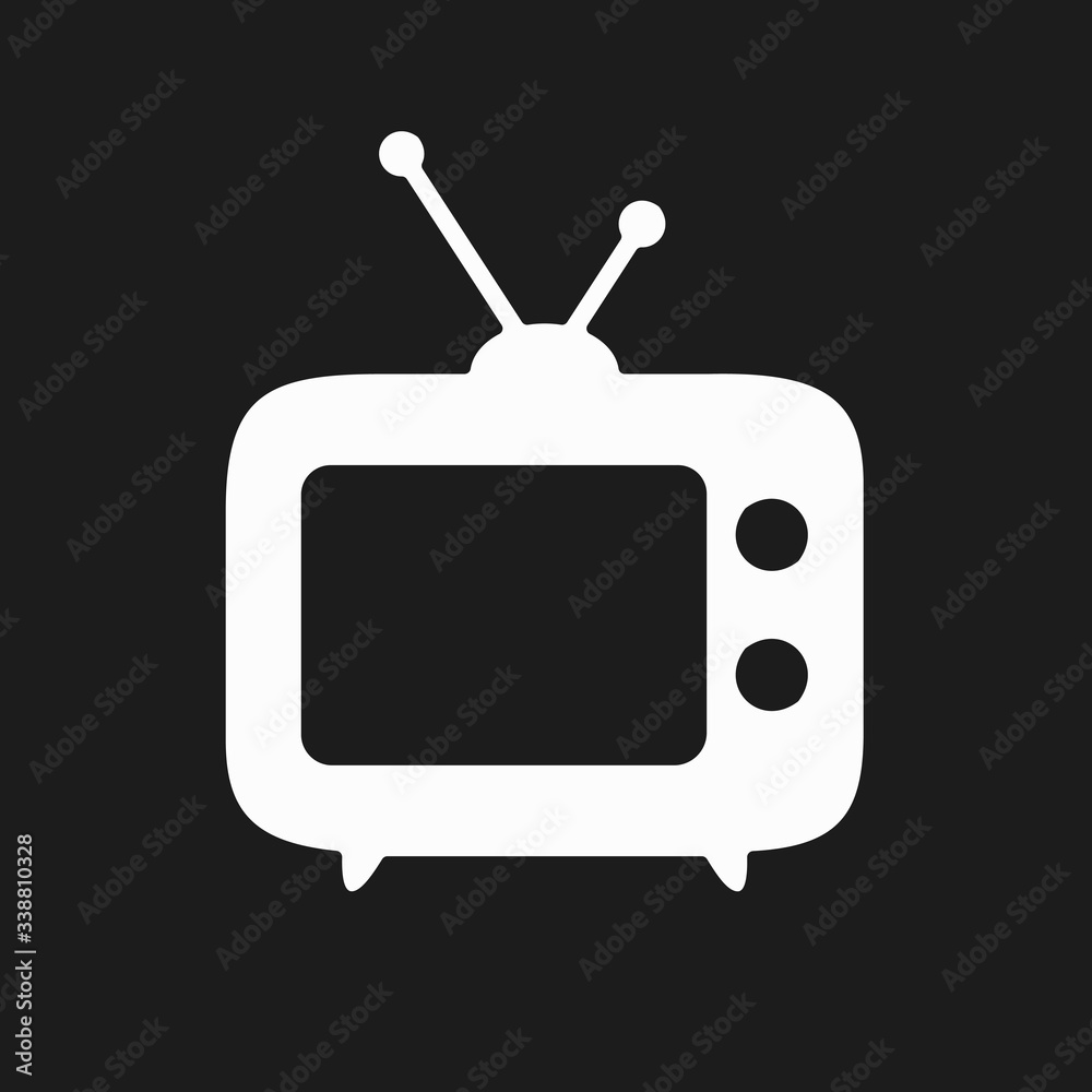 Tv Icon in trendy flat style isolated on grey background. Television symbol for your web site design, logo, app, UI. Vector illustration, EPS10. Tv Icon in trendy flat style isolated on grey background. Television symbol for your web site design, logo, app, UI. Vector illustration, EPS10.