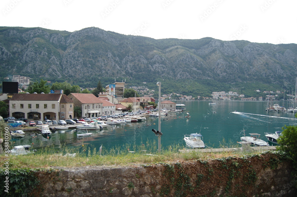 view of the bay of kotor montenegro view of the bay of kotor montenegro