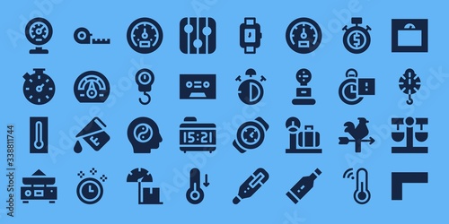 measurement icon set