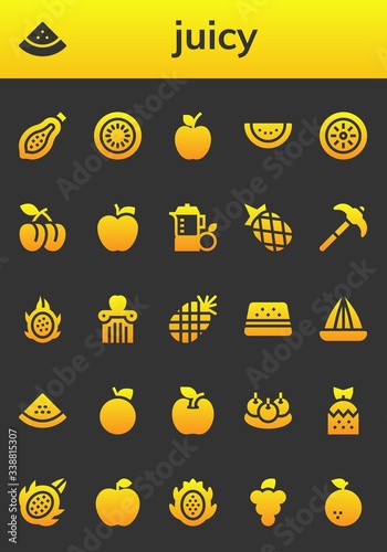 juicy icon set
