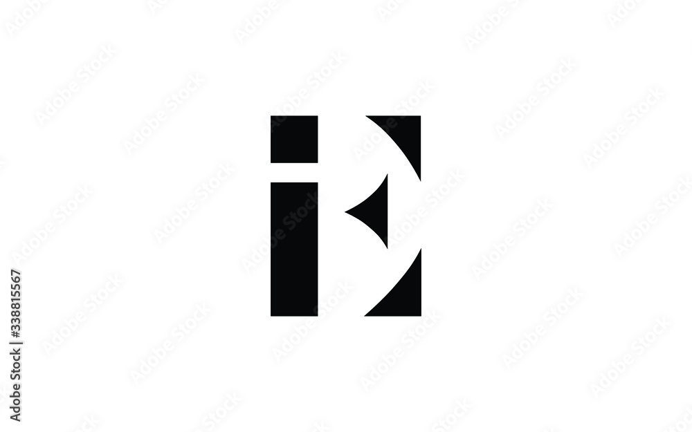 EI or IE and E or I Uppercase Letter Initial Logo Design, Vector Template EI or IE and E or I Uppercase Letter Initial Logo Design, Vector Template