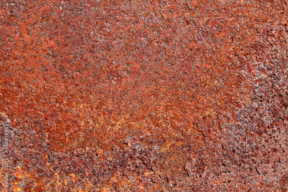 Old rusty metal sheet. Close-up. Background. Texture.
