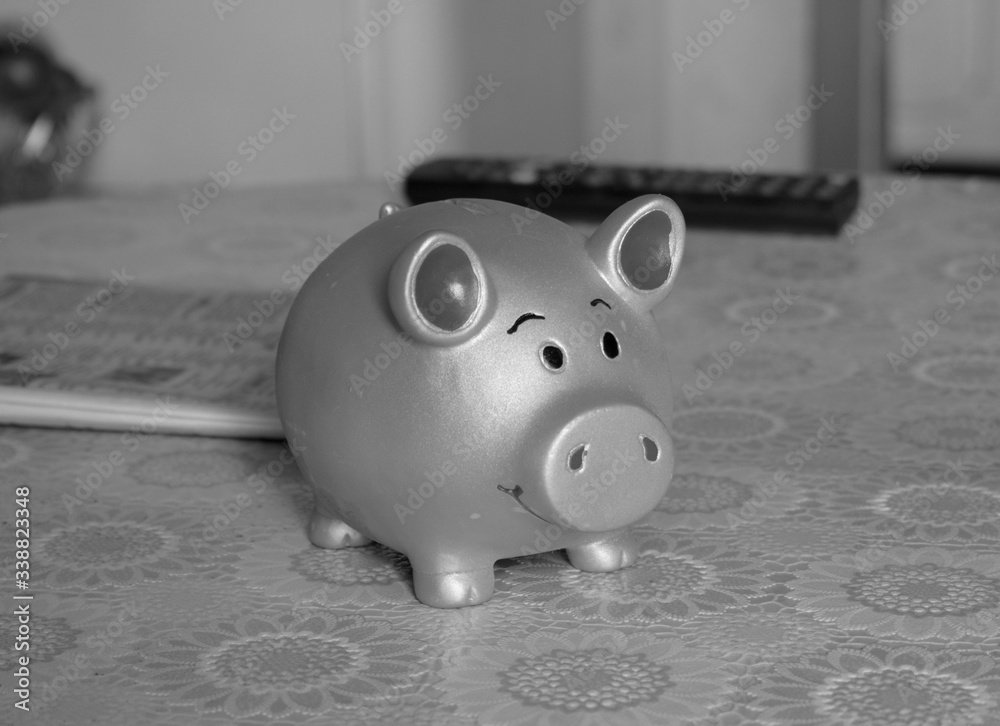 Fototapeta premium piggy bank on the table