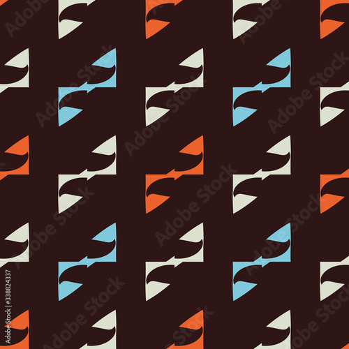 Seamless pattern with geometric elements. Stylish abstract illustration.