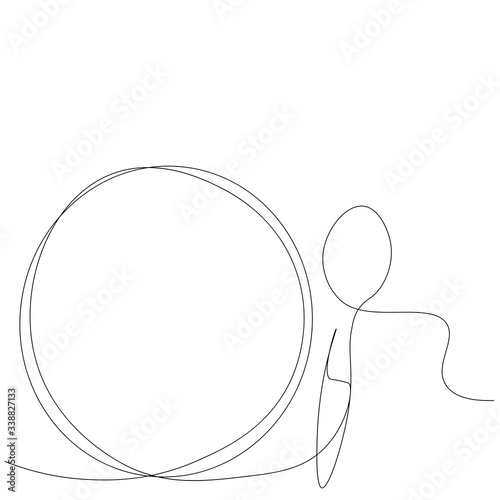 Restaurant background with spoon and plate, vector illustration