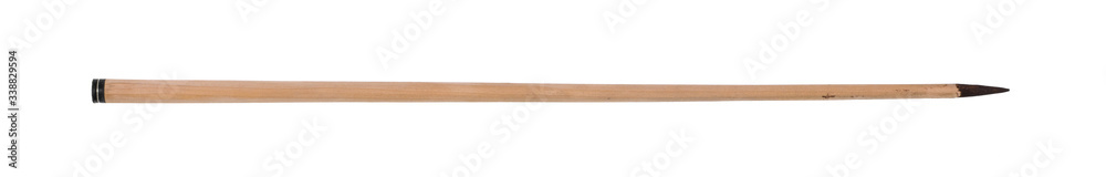 wooden sharp stick isolated on white background wooden sharp stick isolated on white background