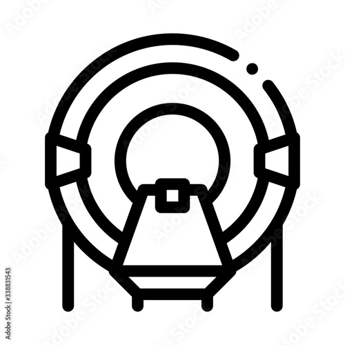 place in solarium icon vector. place in solarium sign. isolated contour symbol illustration