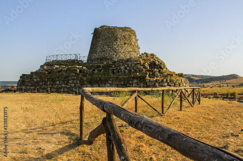 Ancient archaeological ruin Nuraghe Santu Antine near Torralba on the island of Sardinia, Italy photo