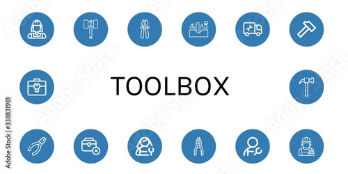 toolbox icon set