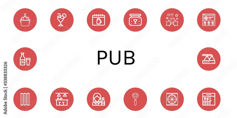 pub icon set pub icon set
