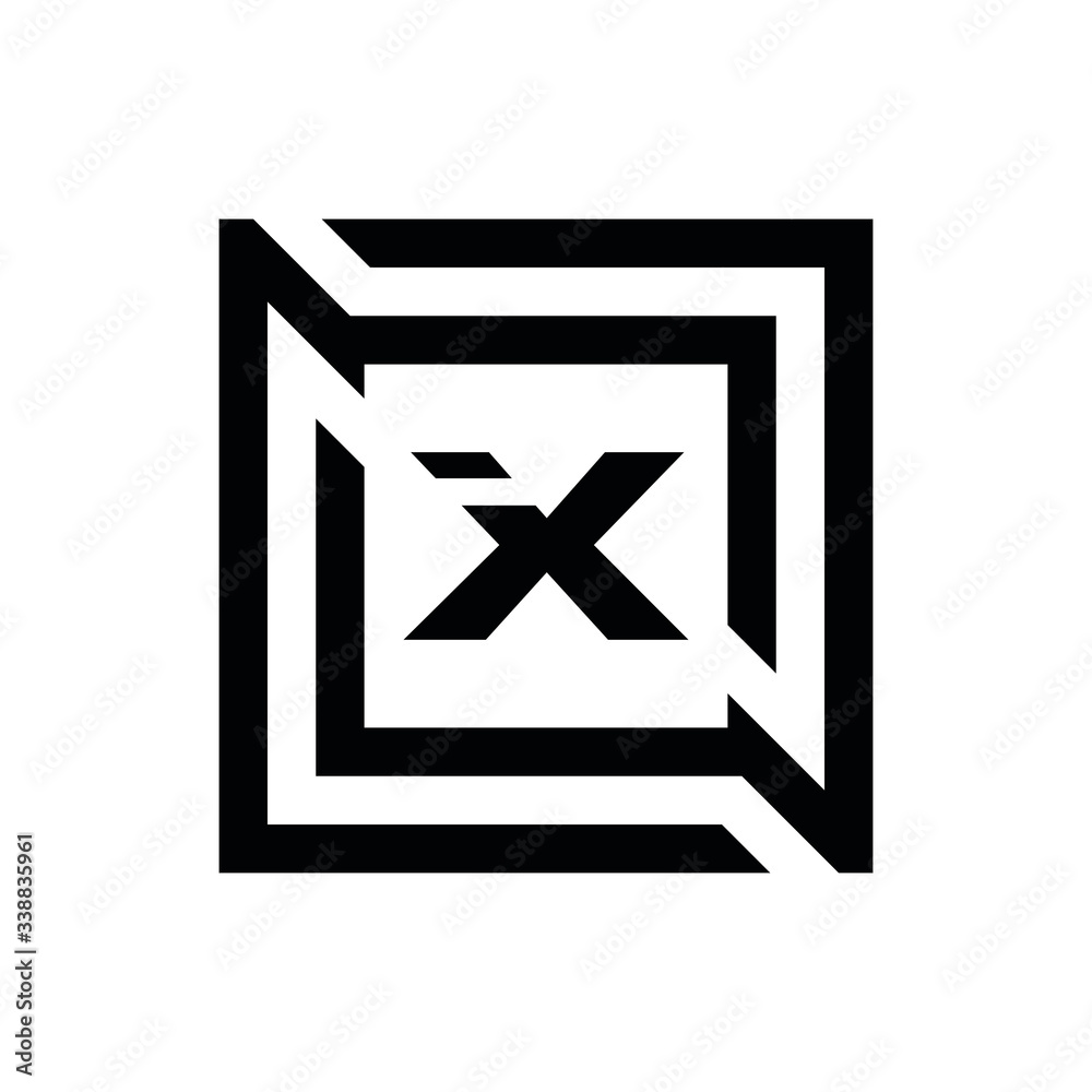 XX X letter logo design XX X letter logo design